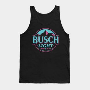 Blue and Pink Busch Light Funny Tank Top